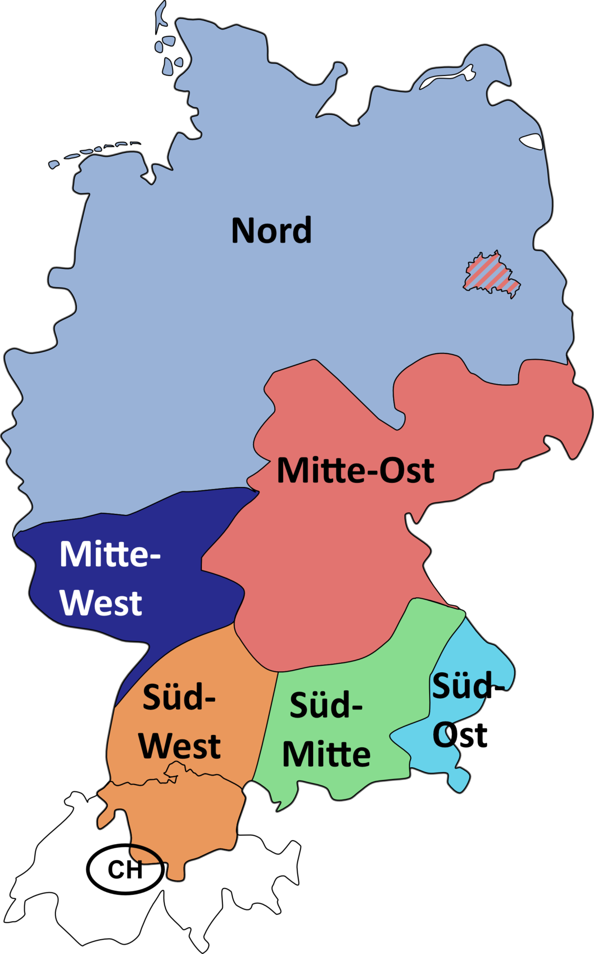 Regionen in Deutschland